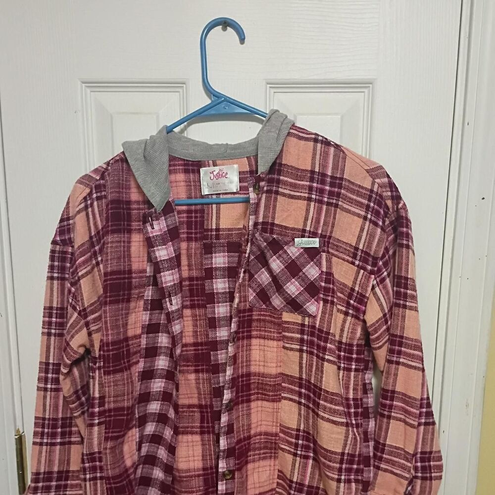 Justice flannel shirt